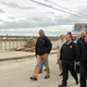 President Obama, New Jersey Gov. Chris Christie and others survey the storm damage on the Jersey shore. (AFP)